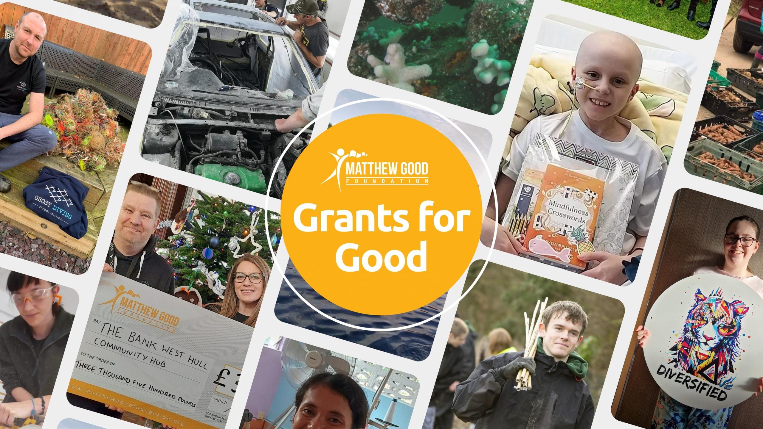 Charities can now apply for an award of up to £5,000 from the Matthew Good Foundation as Grants for Good fund increases by 50%